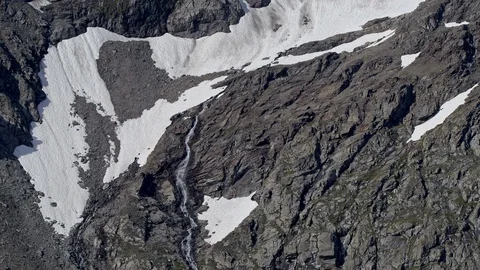 Tilt shot of a mountain stream Stock Footage 112388738