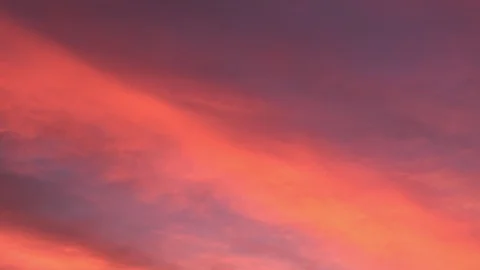 Tilt shot of the red sky at sunset, Nature background, 4K Stock Footage 117900877