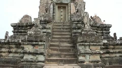 Tilt up stairs of Pre Rup Stock Footage 12437344