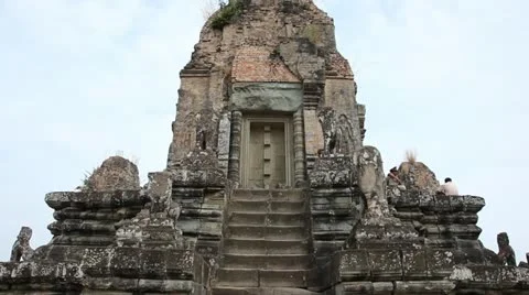 Tilt up stairs of Pre Rup Stock Footage 12437663