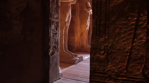 Tilt up of Statue of Osiris Stock Footage 49848837