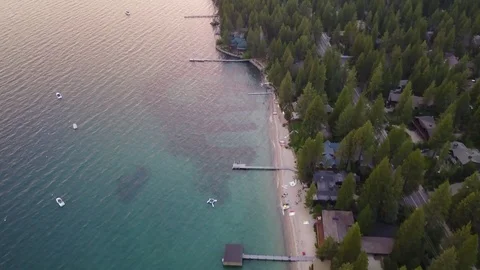 Tilt Up Tahoe Sunset 1 Stock Footage 80631449