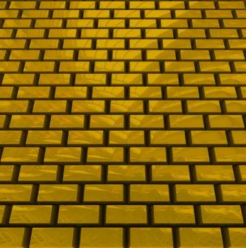 Tilt texture from gold bricks Stock Illustration