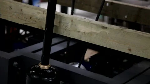 Tilt Up of Tower Clock Pendulum and Escapement Mechanism 스톡 동영상 345753633