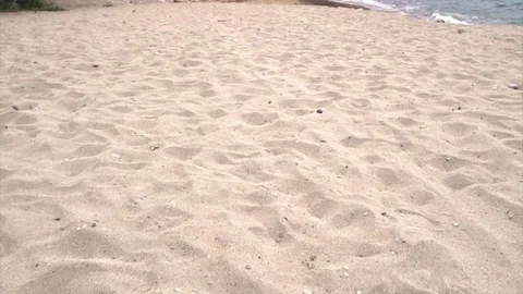 Tilt view on Ibiza's beach Vídeos de archivo 83045293