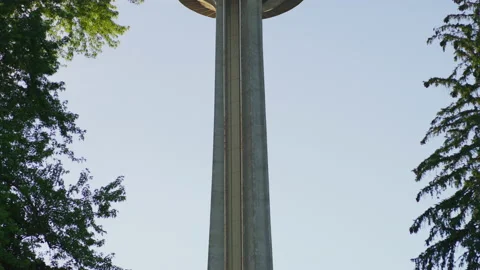 Tilt up view of Skylon Tower Video stock 218187953