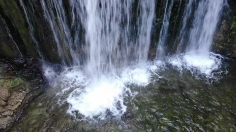 Tilt Up Of Waterfall Stock Footage 141158618