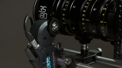 Tilta Nucleus-M Motor Rotating DZO Film Catta Ace Lens Gear Video stock 333684973