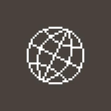 Tilted abstract globe Illustrazione stock