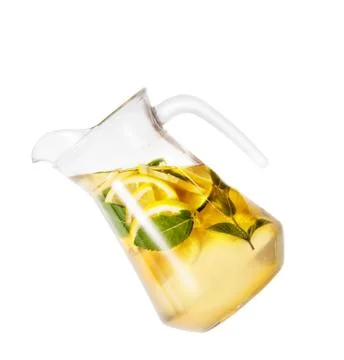 Tilted jug of lemonade Stock Photos