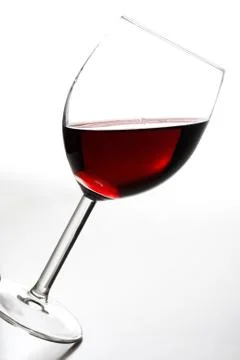 Tilted red wine Stock Photos