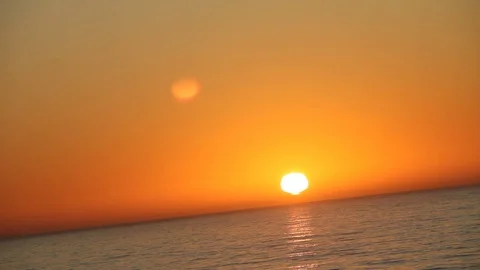 Tilted shot of the sun set Stock Footage 123201335