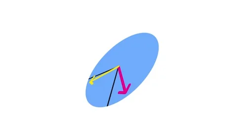 Tilted Vector Angle Icon Video stock 346804061