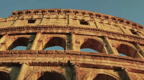 Tilting on Colosseum in Rome Stock Footage 45943455