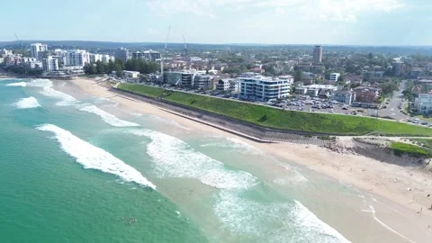 Tilting Drone Shot of Wanda Beach in Cronulla. Stock Footage 306457048