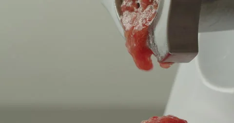 Tilting on processed tomato fruit sauce 4K video Stock Footage 253680627