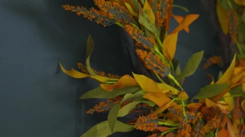 Tilting up to show different elements making up the decoration. Stock Footage 318567989