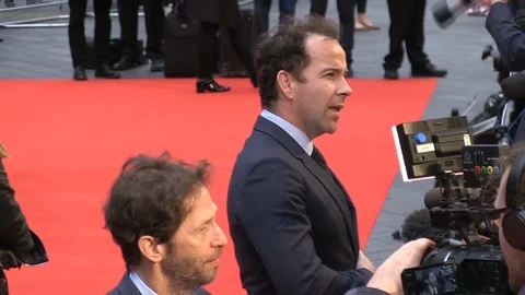 Tim Blake Nelson and Bill Heck at BFI 62nd LFF UK Premiere Stock Footage 104553929