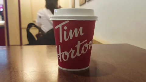 Tim Horton Drink Cup Stock-Footage 319766927