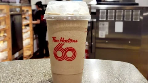 Tim Hortons Ice Capped Video stock 264126925