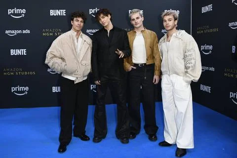  Tim Schäcker, Bene Schulz, Luis Freitag und Julien Brown von den Elevator.. Stock Photos