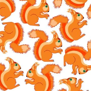 Timber animal squirrel Stock Illustration