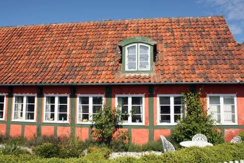 Timber frame house Stock Photos