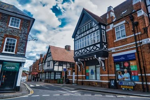Timber Framing on Grove St Stock Photos