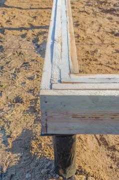 The timber framing of a house under construction Fotos Stock