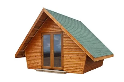 Timber garden building Stock Photos