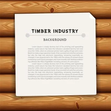 Timber Industry Background Stock Illustration