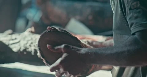 Timber Mill with Workers Cutting and Shaping Wood Stock Footage 320945282