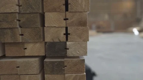 Timber Pallet  Factory  Stock Footage 73068151