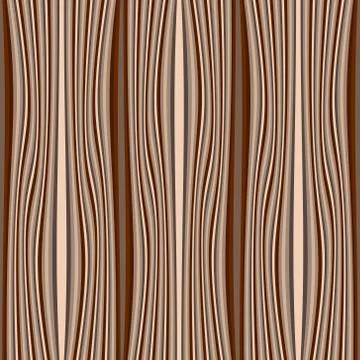 Timber textured vector seamless pattern. Wave lines wooden background. Repeat 스톡 일러스트