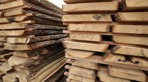 Timber warehouse wood video work Stock Footage 61032534