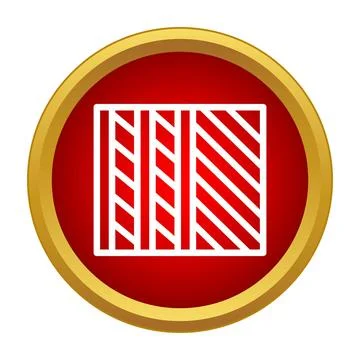 Timber wood planks construction material icon Stock Illustration