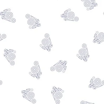 Timber wooden material glyph vector seamless pattern Stock Illustration