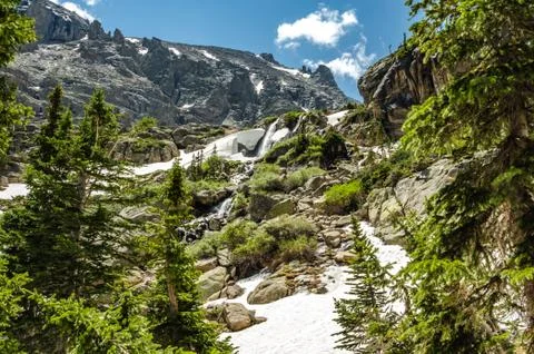 Timberline Falls Stockfoto's