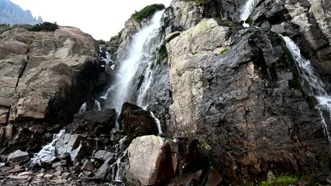 Timberline Falls summer time Stock Footage 159028641