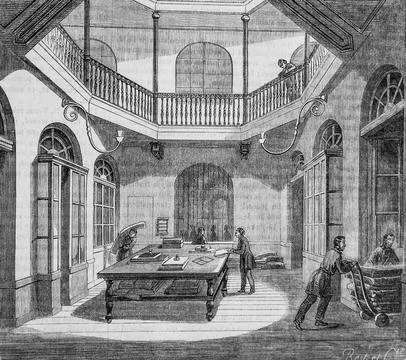Timbre building, Table of Paris by Edmond Texier, Publisher Paulin and Le Cha Illustration