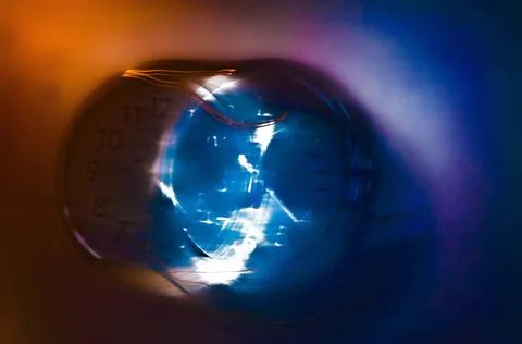 Time 1 A clock with an effect of movement giving the idea of a new dimensi... Stock Photos