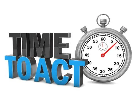 Time to act 스톡 일러스트