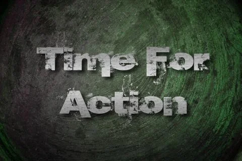 Time for action concept Stock Illustration