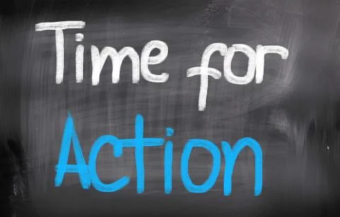 Time For Action Concept Ilustración de archivo