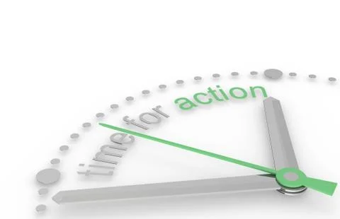 Time for Action, Eco Edition Stock Illustration