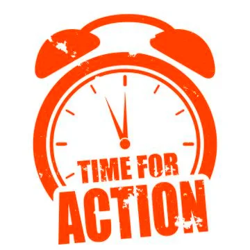 Time for action Stock Illustration