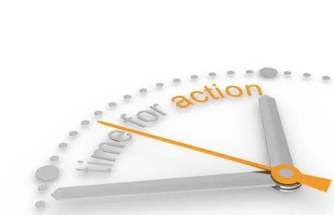 Time for Action. Stock Illustration