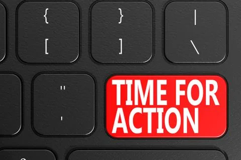 Time For Action Stock Illustration