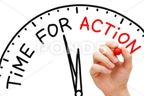 Time for action Stock Photos