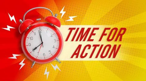 Time for Action 스톡 사진